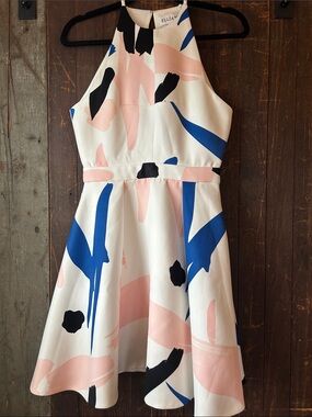 halter neck long formal dresses Pearl Halter Neck Silk Maxi Dress Coral / EU34 main image 0